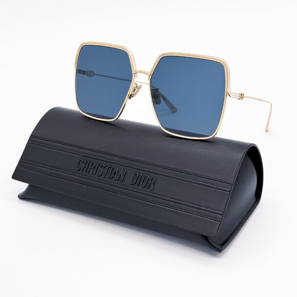 NEW DIOR EVERDIOR S1U B0B0 GOLD BLUE WOMEN SUNGLASSES DIOR - Picture 1 of 13
